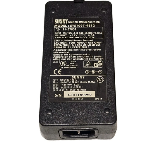 Genuine Sunny SYS1097-4812 , 12V Switching Adapter