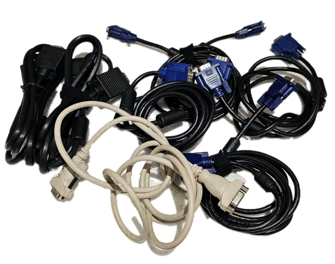 7 X VGA to VGA (Male to Male) Cable/Lead - LCD Monitor - RANDOM LENGTHS
