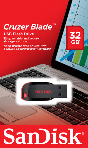 Sandisk Cruzer Blade 32 GB 2 Flash Drive