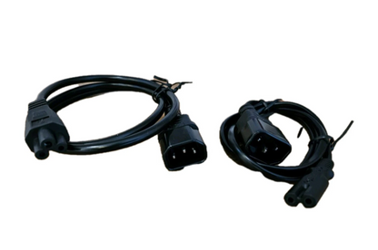 Lindy Power IEC C5 Extension Cable 1m UK 3 Pin IEC C14 to C5 Cloverleaf