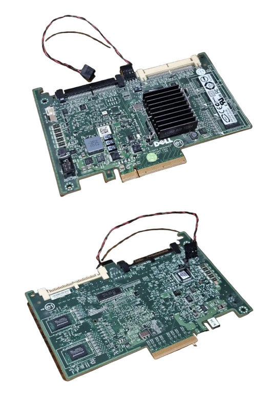 Two computer motherboards on a black background