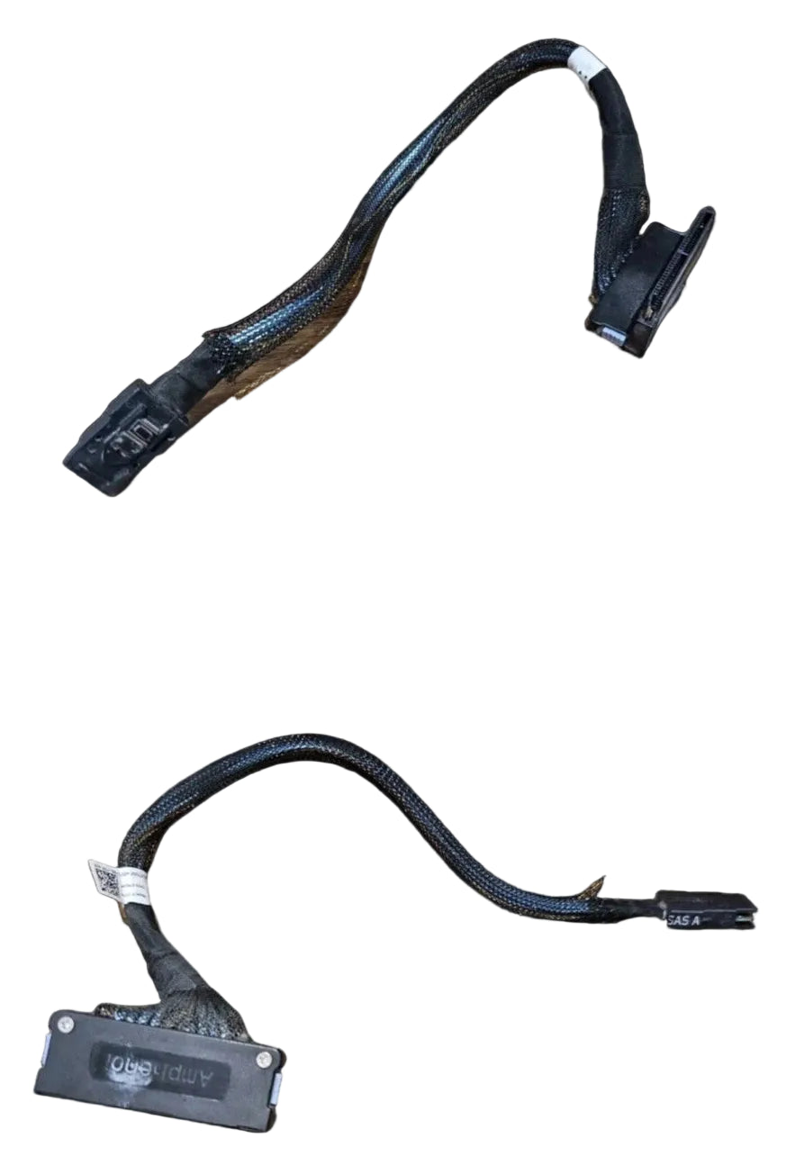 Two black flexible cables on a white background