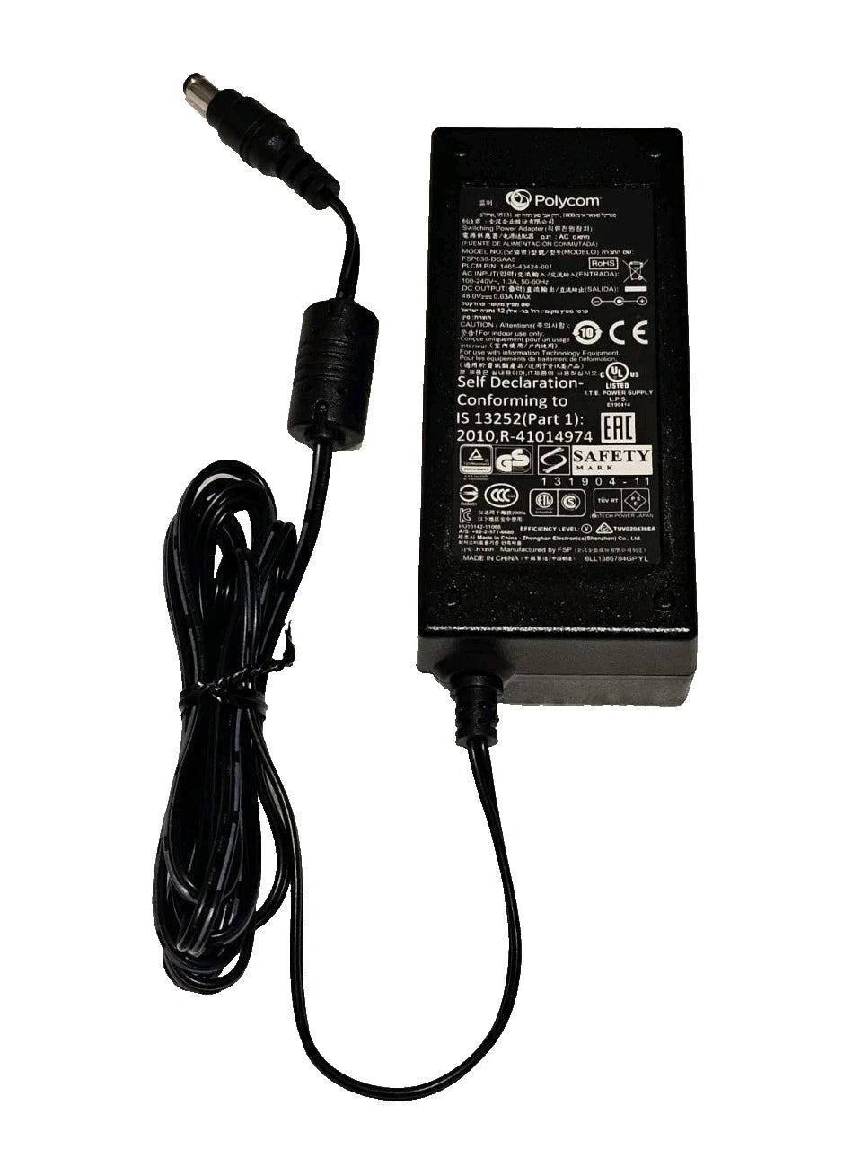 ORIGINAL Polycom FSP 48.0V 0.63A FSP030-DGAA5 AC Adapter