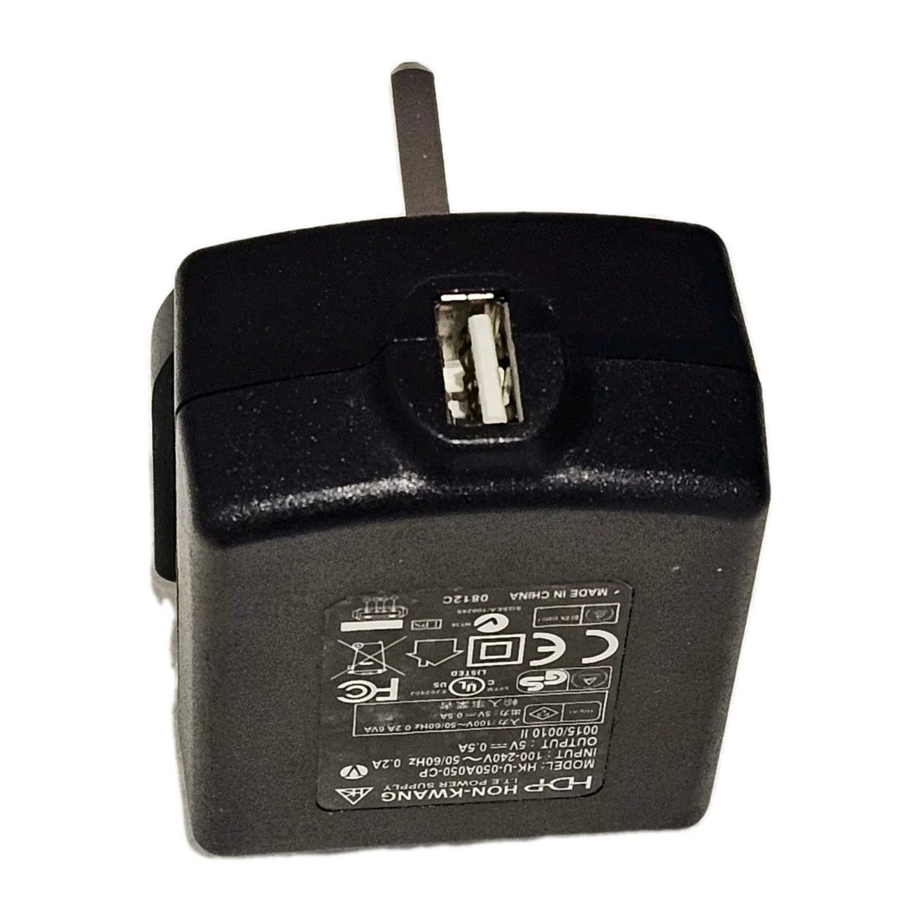 Hon-kwang HK-U-050A050-CP 5V Adapter Power Supply Charger - USB