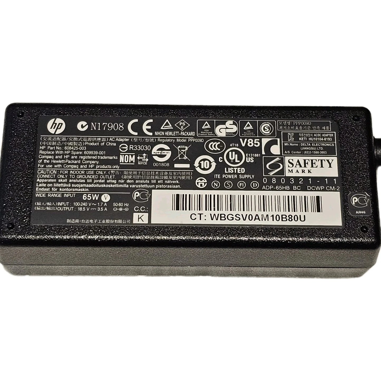 HP 65W AC Adapter PPP009D HSTNN-LA01 Laptop Charger