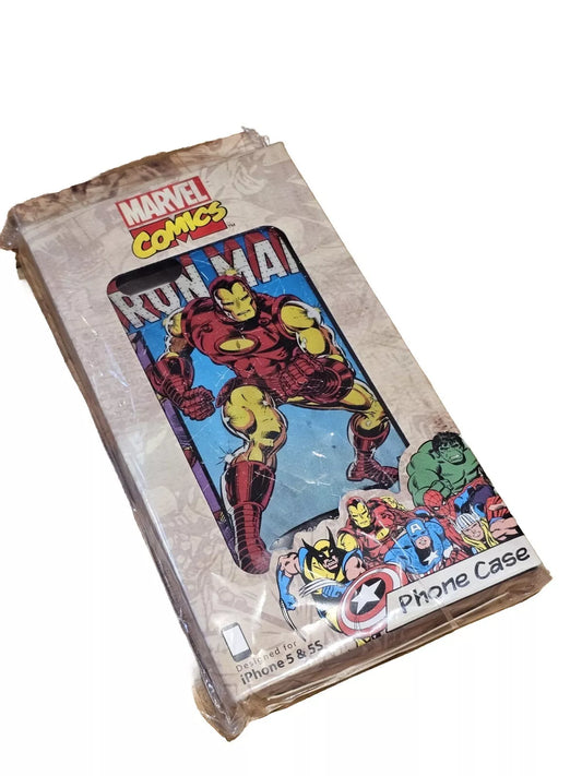 iPhone 5 & 5S Case Marvel Comics Design 'IRON MAN' - Main Colour Red