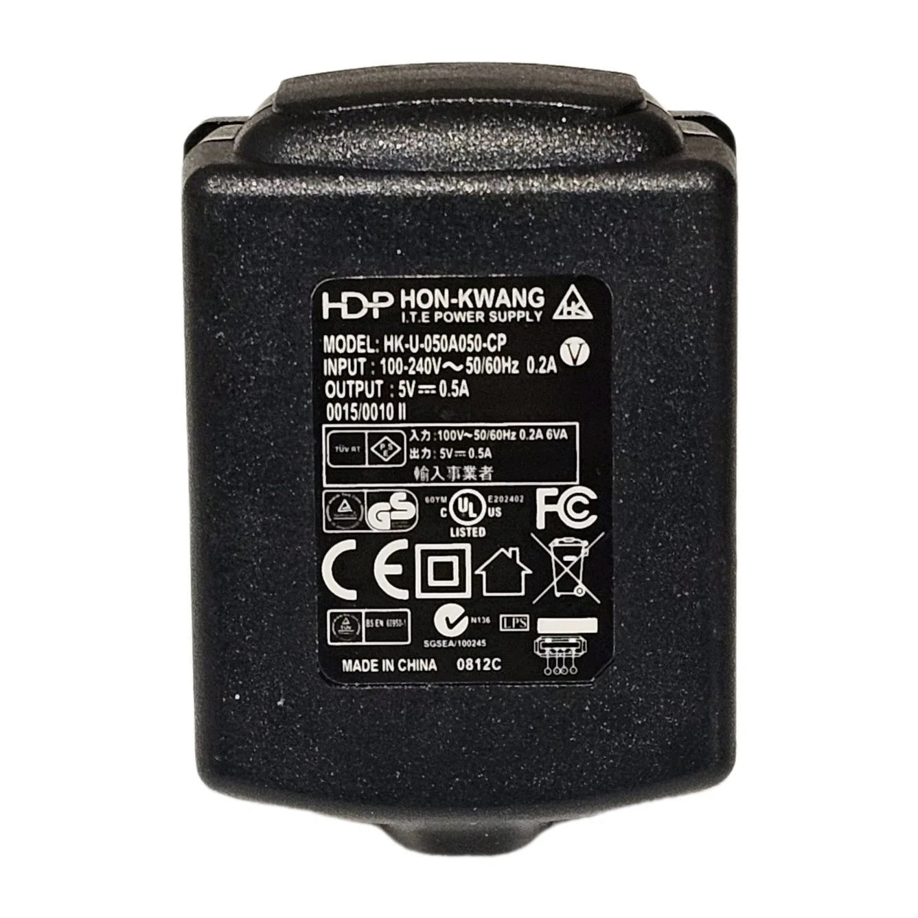 Hon-kwang HK-U-050A050-CP 5V Adapter Power Supply Charger - USB