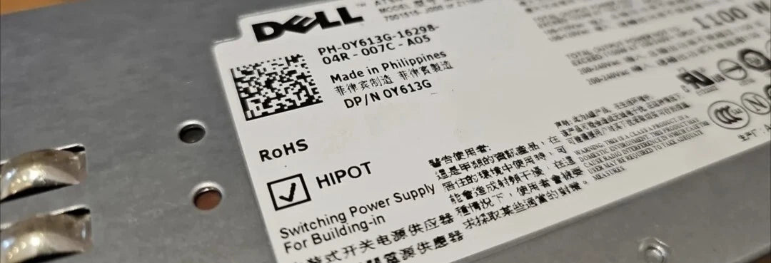 DELL POWER SUPPLY PH-0Y613G-16298-04R