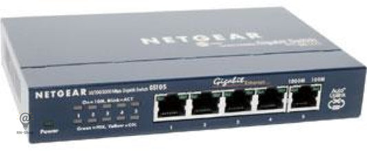 Netgear Gs105 5 Port Gigabit Ethernet Unmanaged Switch