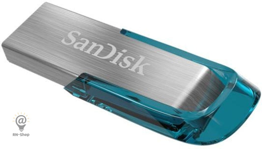 Sandisk - 128Gb Ultra Flair Usb3 Flash Drive Tropical Blue Sdcz73-128G-G46B Usb Drives